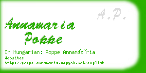 annamaria poppe business card